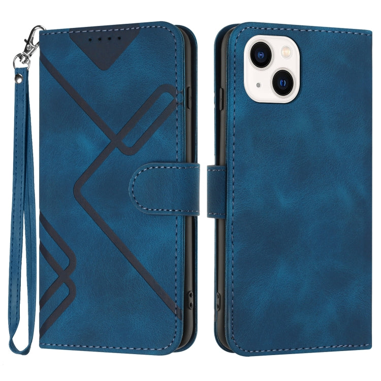 Line Pattern Skin Feel Leather Phone Case, For iPhone 14 Plus, For iPhone 14, For iPhone 14 Pro, For iPhone 14 Pro Max, For iPhone 7 / 8 / SE 2020 / SE 2022, For iPhone 13 Pro Max, For iPhone 13 Pro, For iPhone 13