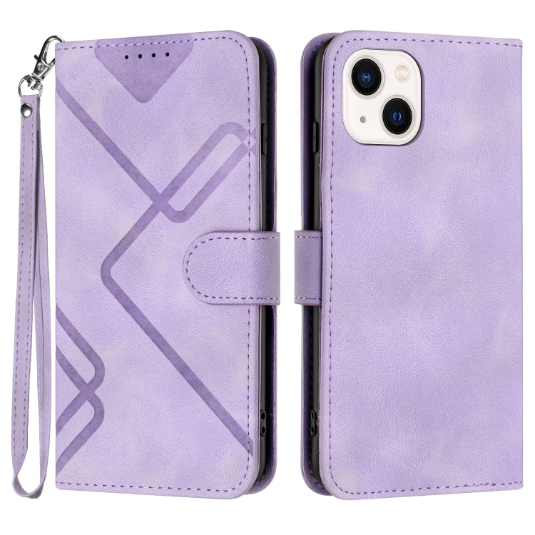 Line Pattern Skin Feel Leather Phone Case, For iPhone 14 Plus, For iPhone 14, For iPhone 14 Pro, For iPhone 14 Pro Max, For iPhone 7 / 8 / SE 2020 / SE 2022, For iPhone 13 Pro Max, For iPhone 13 Pro, For iPhone 13
