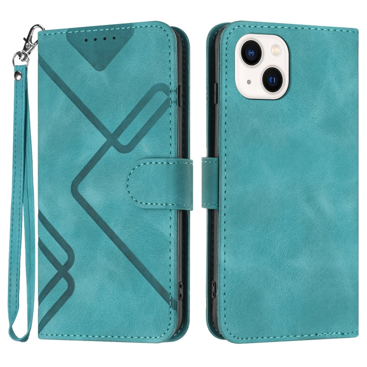 Line Pattern Skin Feel Leather Phone Case, For iPhone 14 Plus, For iPhone 14, For iPhone 14 Pro, For iPhone 14 Pro Max, For iPhone 7 / 8 / SE 2020 / SE 2022, For iPhone 13 Pro Max, For iPhone 13 Pro, For iPhone 13