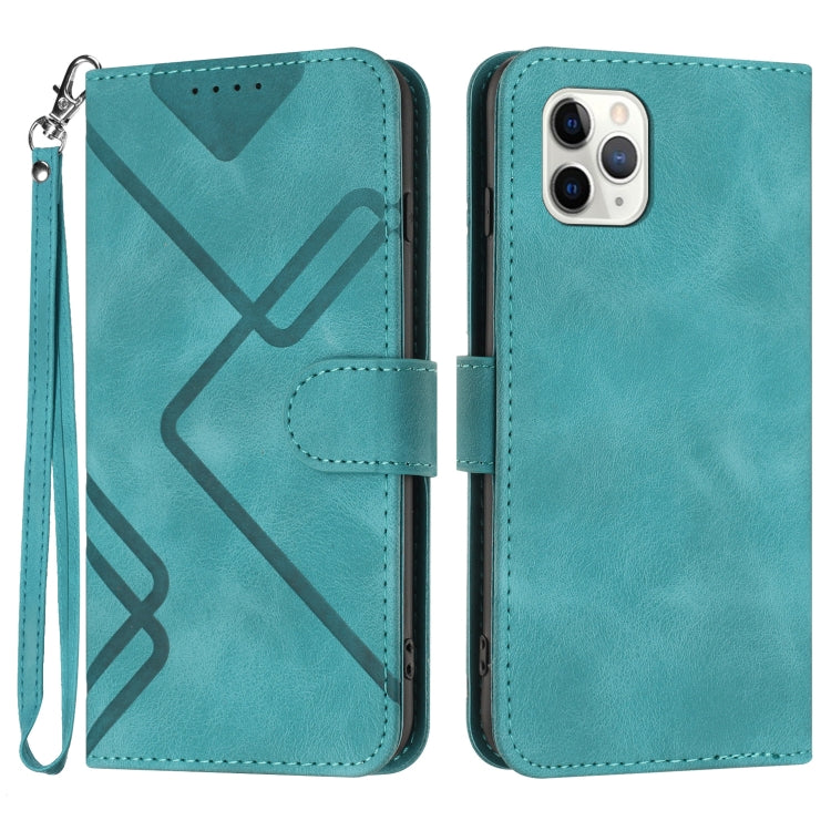 Line Pattern Skin Feel Leather Phone Case, For iPhone 13 mini, For iPhone 12 / 12 Pro, For iPhone 12 Pro Max, For iPhone 12 mini, For iPhone 11 Pro Max, For iPhone 11, For iPhone 11 Pro, For iPhone X / XS