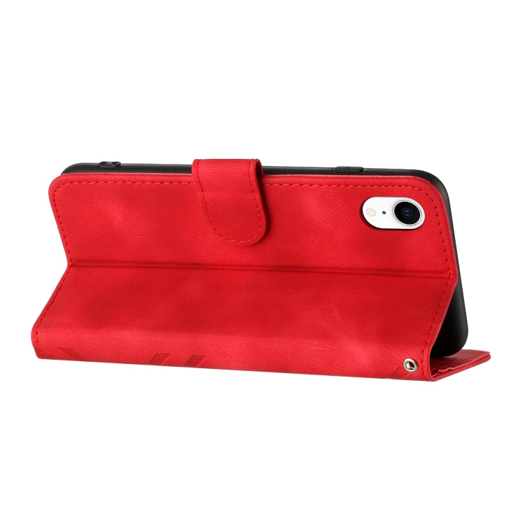 Line Pattern Skin Feel Leather Phone Case, For iPhone XR, For iPhone XS Max, For iPhone 6 Plus / 7 Plus / 8 Plus, For iPhone 5s / SE