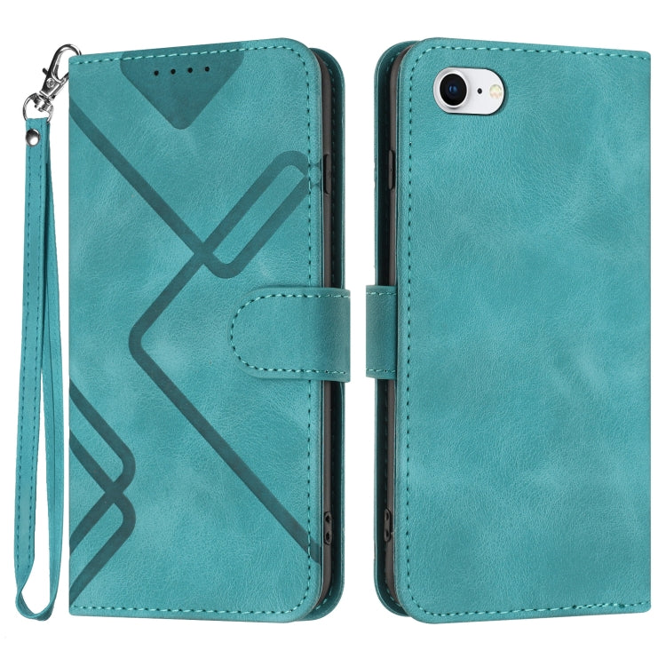 Line Pattern Skin Feel Leather Phone Case, For iPhone 14 Plus, For iPhone 14, For iPhone 14 Pro, For iPhone 14 Pro Max, For iPhone 7 / 8 / SE 2020 / SE 2022, For iPhone 13 Pro Max, For iPhone 13 Pro, For iPhone 13
