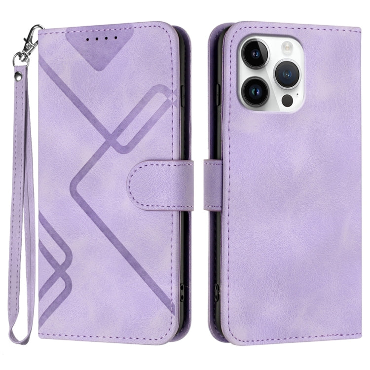 Line Pattern Skin Feel Leather Phone Case, For iPhone 17 Pro Max, For iPhone 17 Pro, For iPhone 17, For iPhone 17 Air, For iPhone 16 Pro Max, For iPhone 16 Pro, For iPhone 16 Plus, For iPhone 16