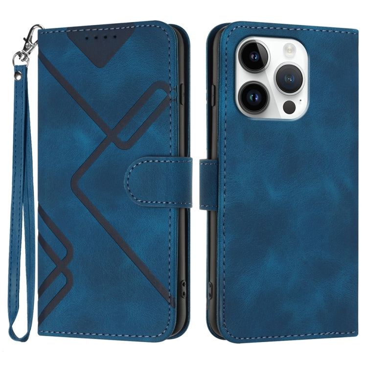 Line Pattern Skin Feel Leather Phone Case, For iPhone 17 Pro Max, For iPhone 17 Pro, For iPhone 17, For iPhone 17 Air, For iPhone 16 Pro Max, For iPhone 16 Pro, For iPhone 16 Plus, For iPhone 16