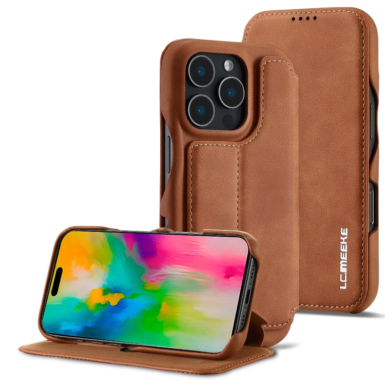 LC.IMEEKE Hon Ancient Series Flip Leather Phone Case, For iPhone 17 Pro Max, For iPhone 17 Pro, For iPhone 17, For iPhone 17 Air, For iPhone 16 Pro Max, For iPhone 16 Pro, For iPhone 16 Plus, For iPhone 16, For iPhone 15 Pro Max