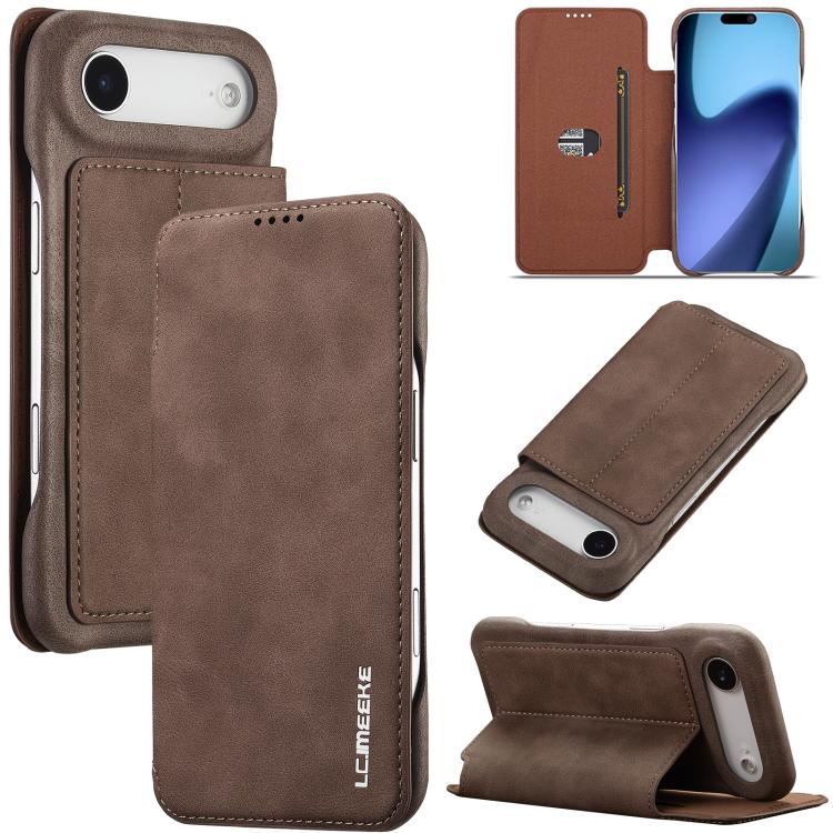 LC.IMEEKE Hon Ancient Series Flip Leather Phone Case, For iPhone 17 Pro Max, For iPhone 17 Pro, For iPhone 17, For iPhone 17 Air, For iPhone 16 Pro Max, For iPhone 16 Pro, For iPhone 16 Plus, For iPhone 16, For iPhone 15 Pro Max
