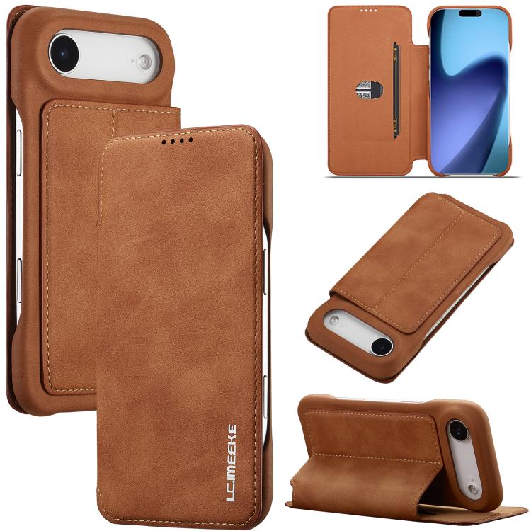 LC.IMEEKE Hon Ancient Series Flip Leather Phone Case, For iPhone 17 Pro Max, For iPhone 17 Pro, For iPhone 17, For iPhone 17 Air, For iPhone 16 Pro Max, For iPhone 16 Pro, For iPhone 16 Plus, For iPhone 16, For iPhone 15 Pro Max