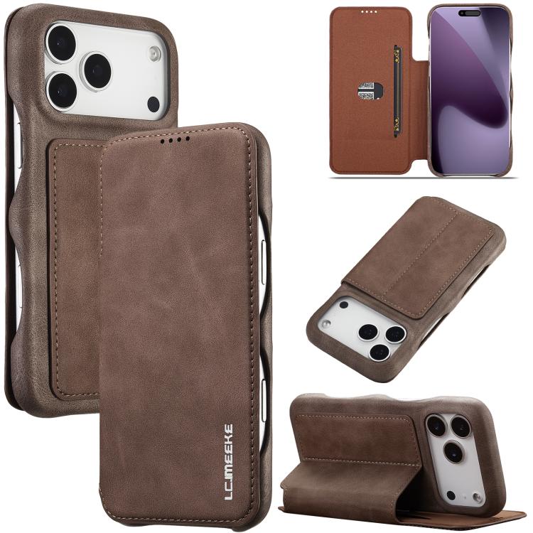 LC.IMEEKE Hon Ancient Series Flip Leather Phone Case, For iPhone 17 Pro Max, For iPhone 17 Pro, For iPhone 17, For iPhone 17 Air, For iPhone 16 Pro Max, For iPhone 16 Pro, For iPhone 16 Plus, For iPhone 16, For iPhone 15 Pro Max