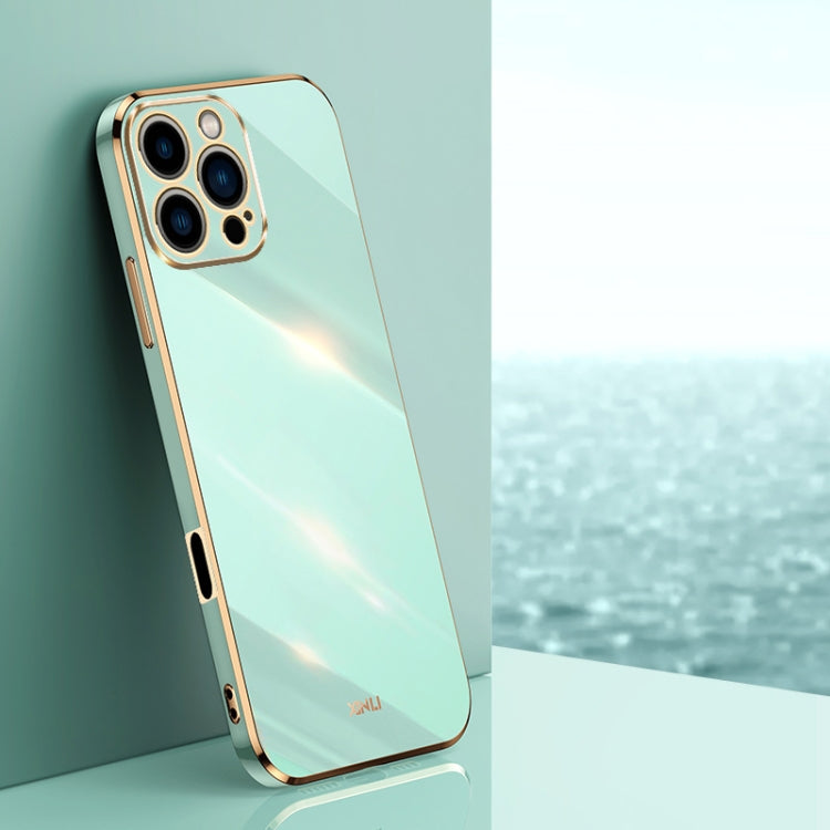 XINLI Straight Edge 6D Electroplate TPU Phone Case