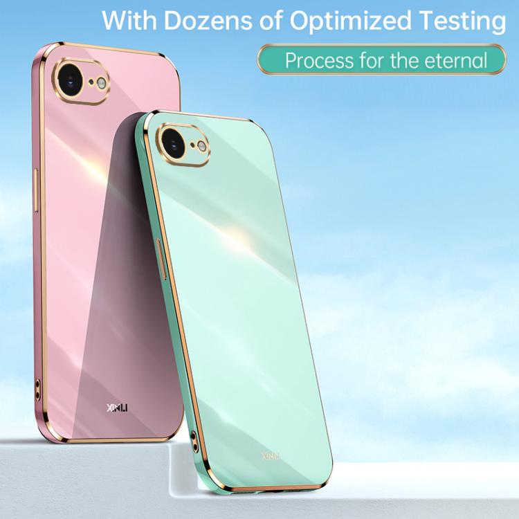 XINLI Straight Edge 6D Electroplate TPU Phone Case