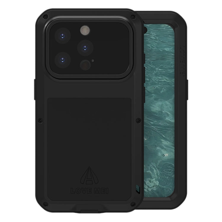 LOVE MEI Metal Shockproof Life Waterproof Dustproof Phone Case, For iPhone 16 Pro Max, For iPhone 16 Pro, For iPhone 16, For iPhone 15 Pro Max, For iPhone 15 Pro, For iPhone 15 Plus, For iPhone 15