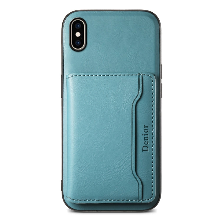 Denior Cowhide Texture Leather MagSafe Detachable Wallet Phone Case