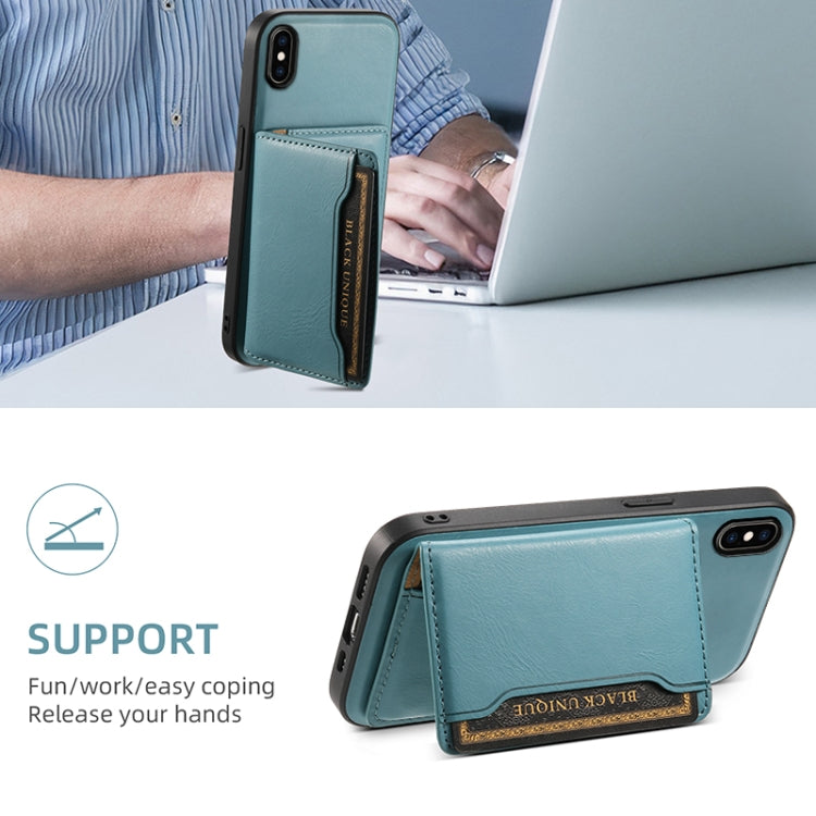 Denior Cowhide Texture Leather MagSafe Detachable Wallet Phone Case