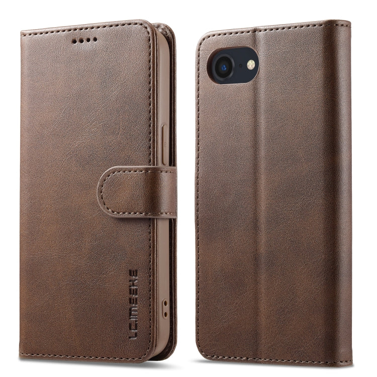 LC.IMEEKE Calf Texture Horizontal Flip Leather Case, For iPhone 17 Pro Max, For iPhone 17 Pro, For iPhone 17, For iPhone 17 Air, iPhone 16e, For iPhone 16 Pro Max