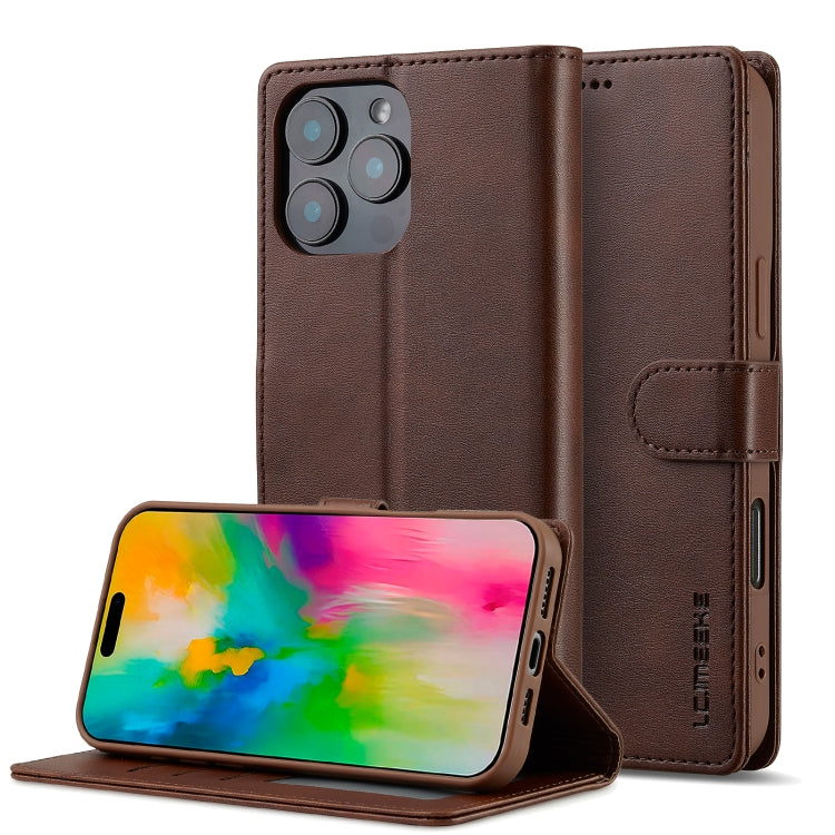 LC.IMEEKE Calf Texture Horizontal Flip Leather Case, For iPhone 17 Pro Max, For iPhone 17 Pro, For iPhone 17, For iPhone 17 Air, iPhone 16e, For iPhone 16 Pro Max