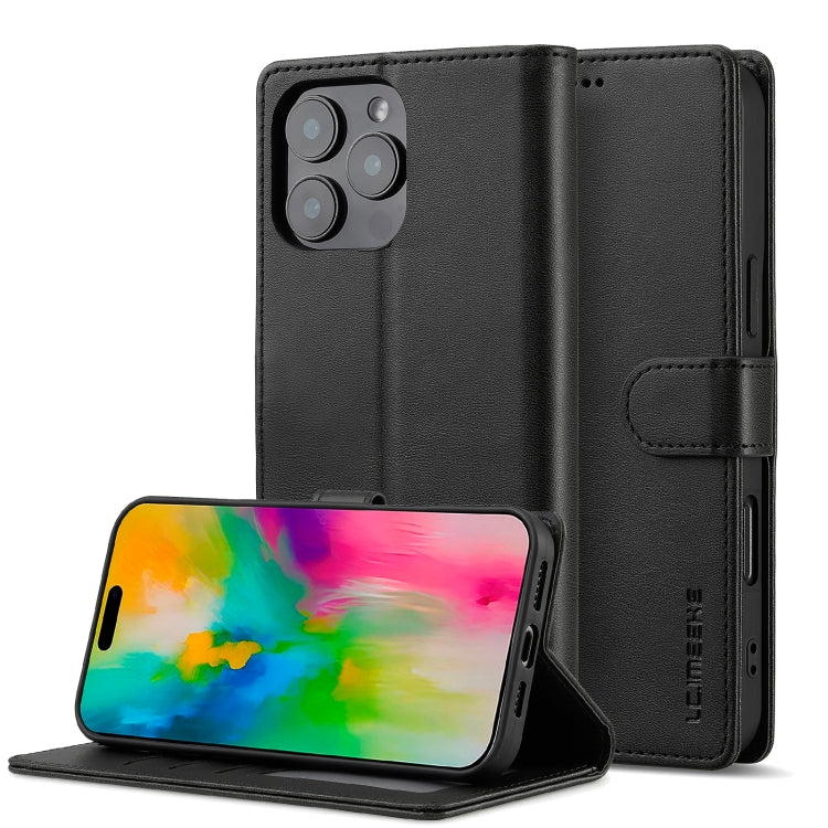 LC.IMEEKE Calf Texture Horizontal Flip Leather Case, For iPhone 17 Pro Max, For iPhone 17 Pro, For iPhone 17, For iPhone 17 Air, iPhone 16e, For iPhone 16 Pro Max