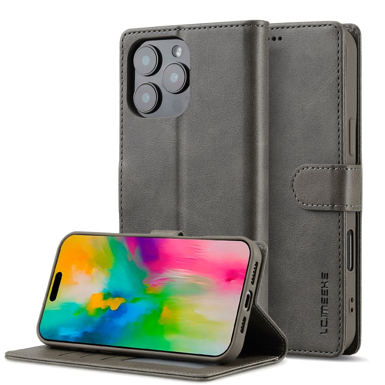 LC.IMEEKE Calf Texture Horizontal Flip Leather Case, For iPhone 17 Pro Max, For iPhone 17 Pro, For iPhone 17, For iPhone 17 Air, iPhone 16e, For iPhone 16 Pro Max