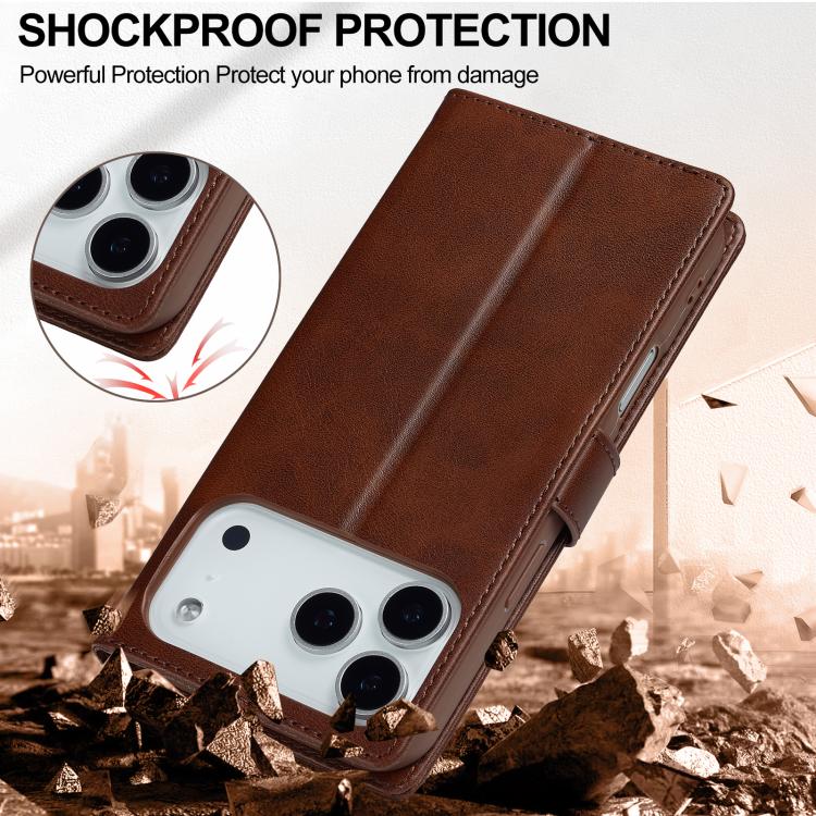 LC.IMEEKE Calf Texture Horizontal Flip Leather Case, For iPhone 17 Pro Max, For iPhone 17 Pro, For iPhone 17, For iPhone 17 Air, iPhone 16e, For iPhone 16 Pro Max