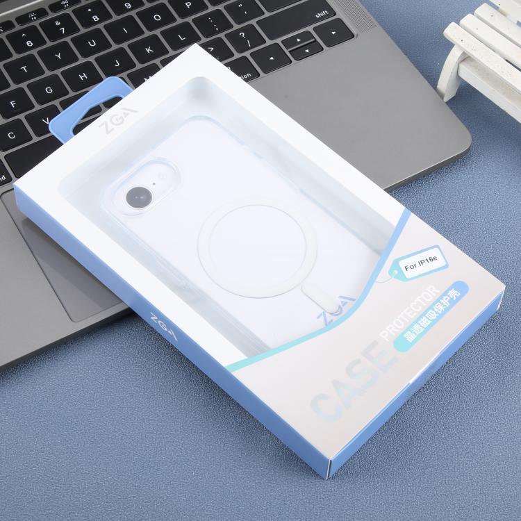 ZGA Magsafe Clear PC Hybrid TPU Phone Case, For iPhone 16e, For iPhone 16 Pro Max, For iPhone 16 Pro, For iPhone 16 Plus, For iPhone 16, For iPhone 15 Pro, For iPhone 15 Plus, For iPhone 15