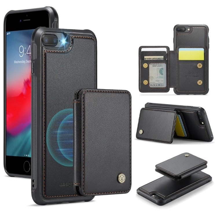 JEEHOOD J05 Business Magnetic Style RFID Leather Phone Case, For iPhone 11 Pro Max, For iPhone 11, For iPhone 11 Pro, For iPhone X / XS, For iPhone 8 Plus / 7 Plus / 6 Plus