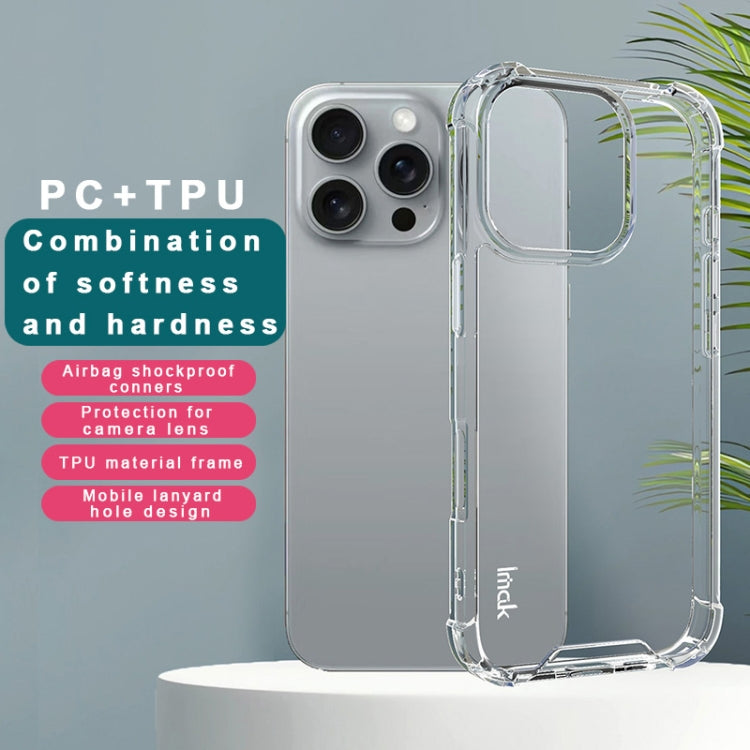 IMAK Space Shield PC + TPU Airbag Shockproof Phone Case, For iPhone 16 Pro Max, For iPhone 16 Pro, For iPhone 16