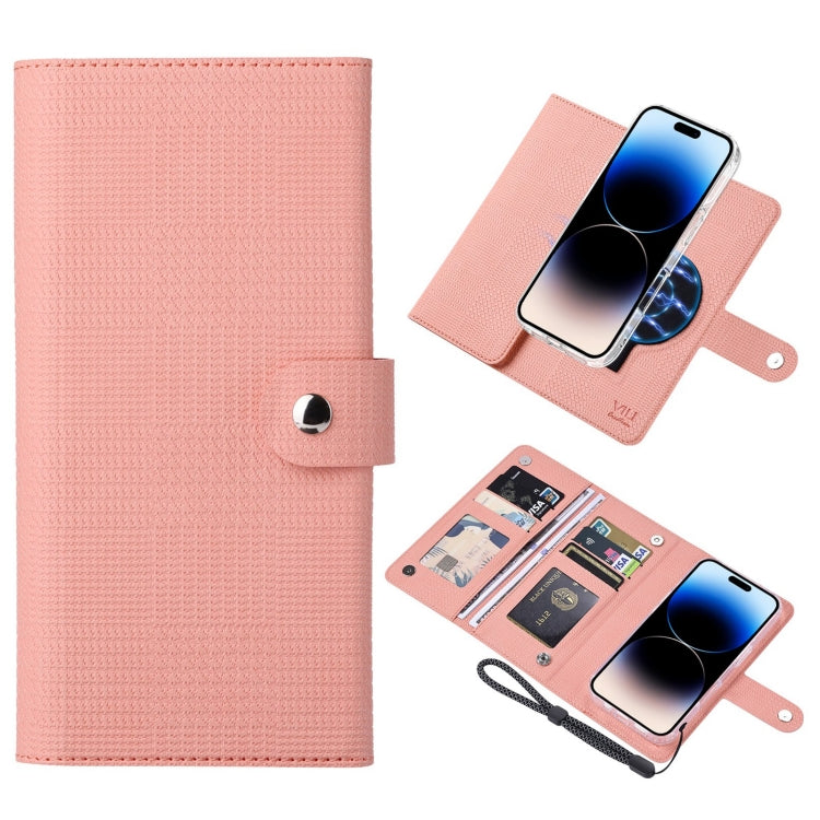 ViLi GHA-C Series RFID MagSafe Magnetic Flip Leather Phone Case, For iPhone 14, For iPhone 14 Pro, For iPhone 14 Pro Max, For iPhone 13 Pro Max, For iPhone 13 Pro, For iPhone 13