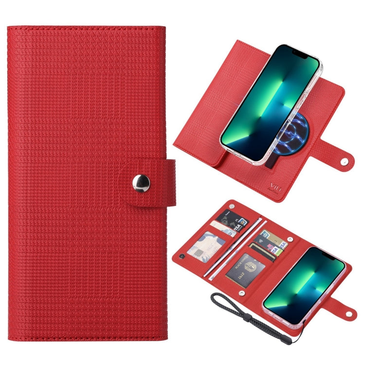 ViLi GHA-C Series RFID MagSafe Magnetic Flip Leather Phone Case, For iPhone 14, For iPhone 14 Pro, For iPhone 14 Pro Max, For iPhone 13 Pro Max, For iPhone 13 Pro, For iPhone 13