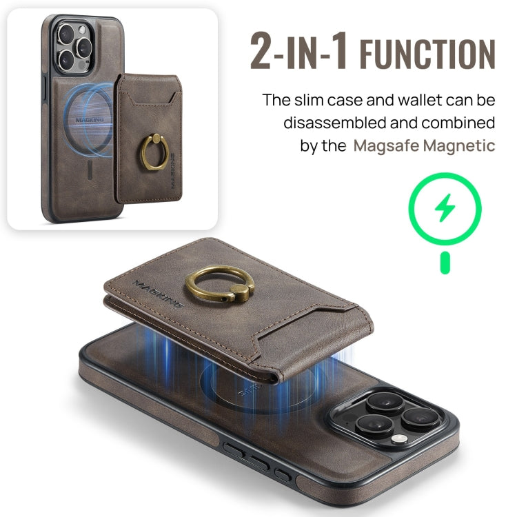 MAGKING K1 MagSafe Detachable Wallet RFID Back Cover Phone Case