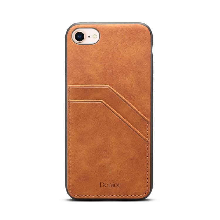 Denior D09 PU Dual Card Slot Back Cover Phone Case