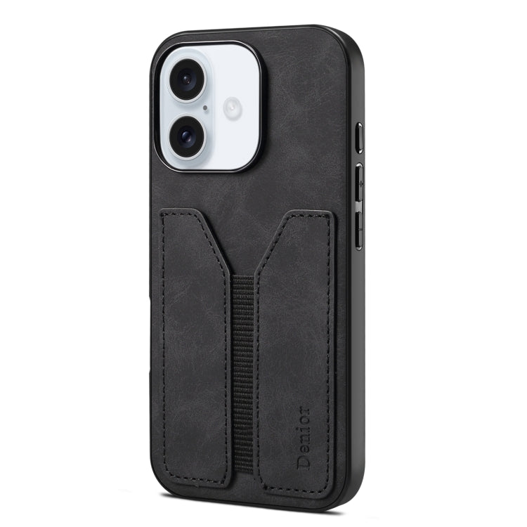 Denior D07 DV Elastic Card Slot PU Back Cover Phone Case, For iPhone 17 Pro Max, For iPhone 17 Pro, For iPhone 17, For iPhone 17 Air, For iPhone 16e, For iPhone 16 Pro Max, For iPhone 16 Pro, For iPhone 16 Plus, For iPhone 16