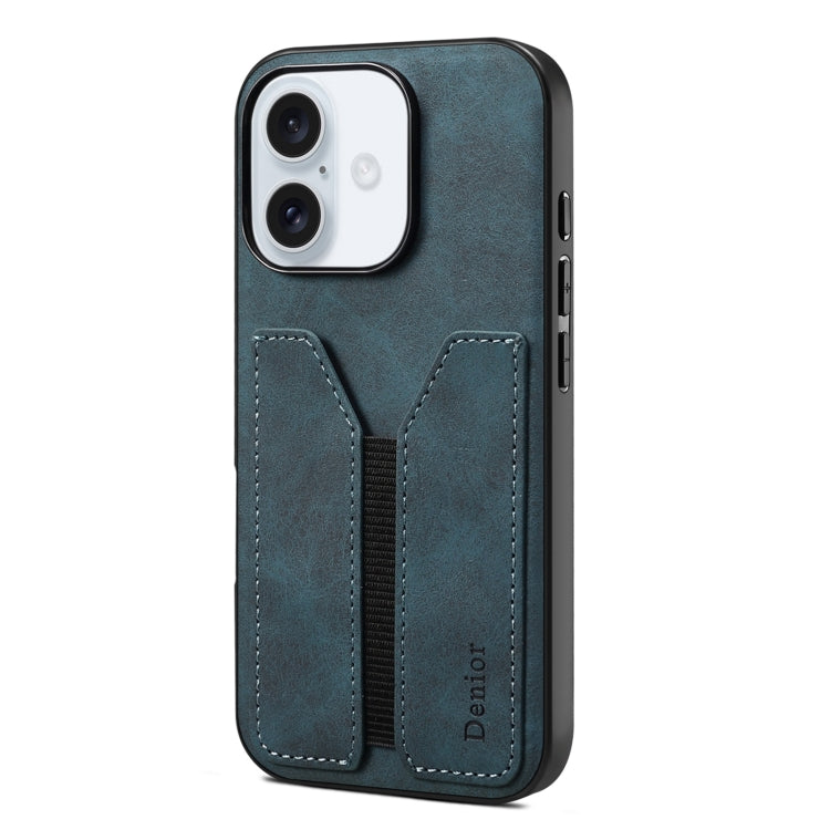 Denior D07 DV Elastic Card Slot PU Back Cover Phone Case, For iPhone 17 Pro Max, For iPhone 17 Pro, For iPhone 17, For iPhone 17 Air, For iPhone 16e, For iPhone 16 Pro Max, For iPhone 16 Pro, For iPhone 16 Plus, For iPhone 16