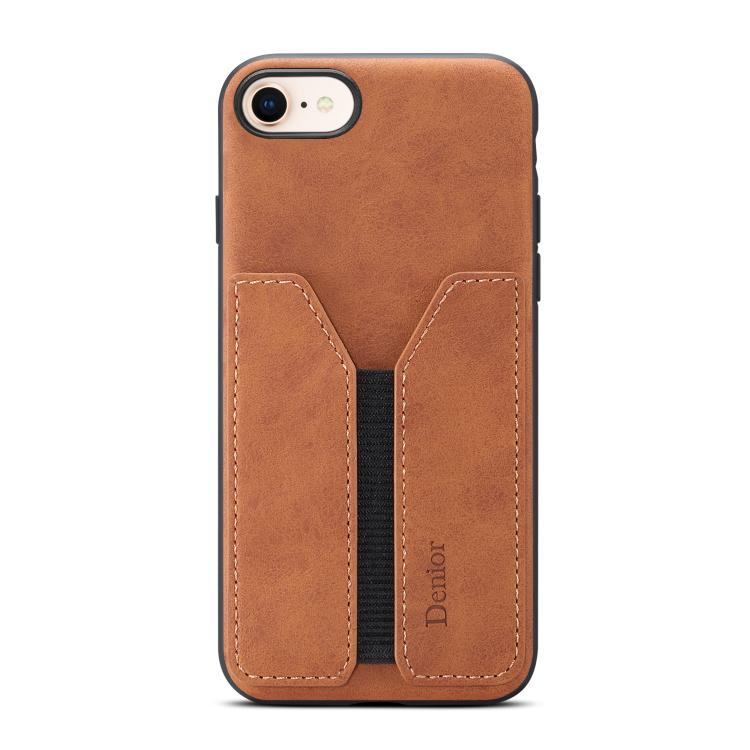 Denior D07 DV Elastic Card Slot PU Back Cover Phone Case, For iPhone 17 Pro Max, For iPhone 17 Pro, For iPhone 17, For iPhone 17 Air, For iPhone 16e, For iPhone 16 Pro Max, For iPhone 16 Pro, For iPhone 16 Plus, For iPhone 16