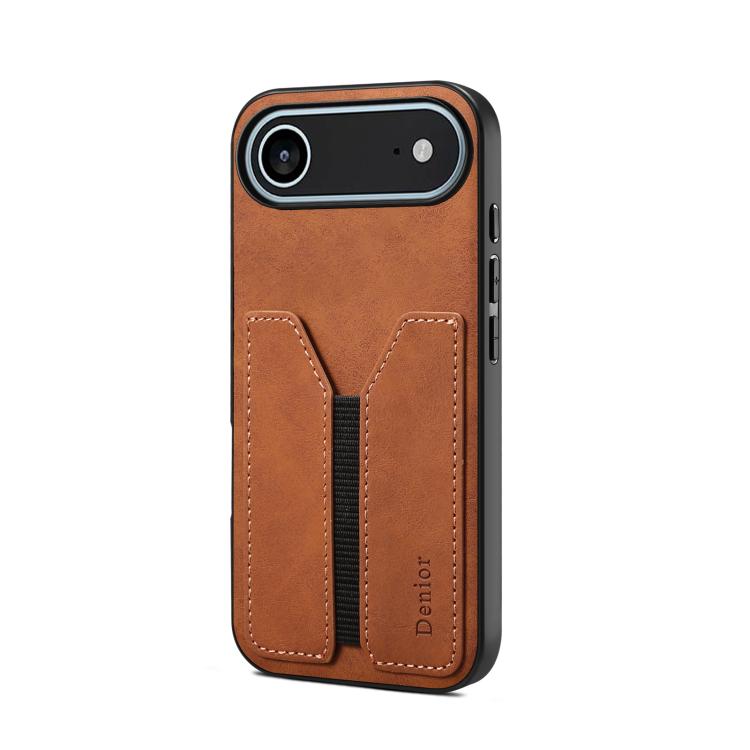 Denior D07 DV Elastic Card Slot PU Back Cover Phone Case, For iPhone 17 Pro Max, For iPhone 17 Pro, For iPhone 17, For iPhone 17 Air, For iPhone 16e, For iPhone 16 Pro Max, For iPhone 16 Pro, For iPhone 16 Plus, For iPhone 16