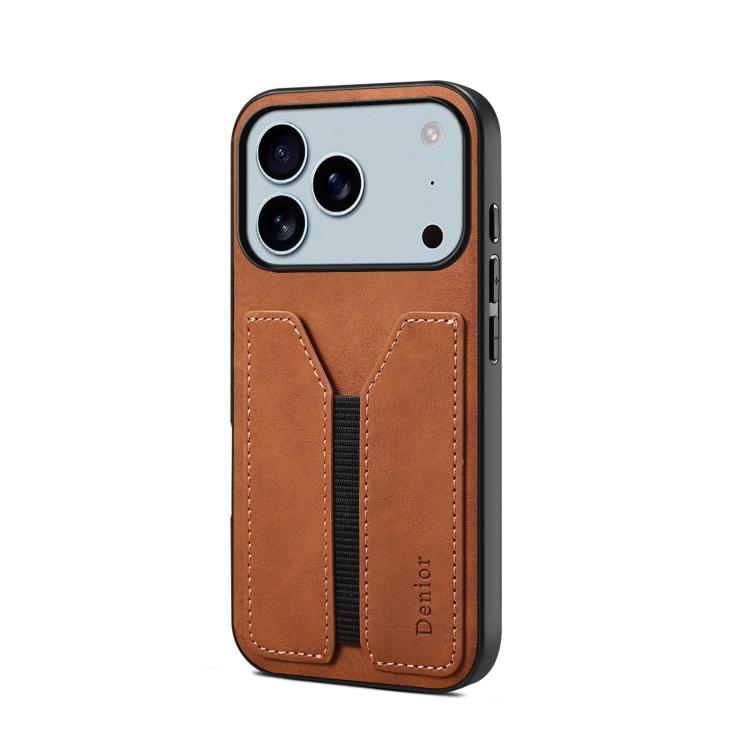Denior D07 DV Elastic Card Slot PU Back Cover Phone Case, For iPhone 17 Pro Max, For iPhone 17 Pro, For iPhone 17, For iPhone 17 Air, For iPhone 16e, For iPhone 16 Pro Max, For iPhone 16 Pro, For iPhone 16 Plus, For iPhone 16