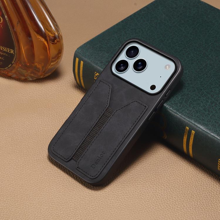 Denior D07 DV Elastic Card Slot PU Back Cover Phone Case, For iPhone 17 Pro Max, For iPhone 17 Pro, For iPhone 17, For iPhone 17 Air, For iPhone 16e, For iPhone 16 Pro Max, For iPhone 16 Pro, For iPhone 16 Plus, For iPhone 16