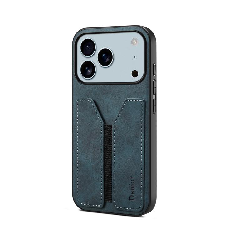 Denior D07 DV Elastic Card Slot PU Back Cover Phone Case, For iPhone 17 Pro Max, For iPhone 17 Pro, For iPhone 17, For iPhone 17 Air, For iPhone 16e, For iPhone 16 Pro Max, For iPhone 16 Pro, For iPhone 16 Plus, For iPhone 16