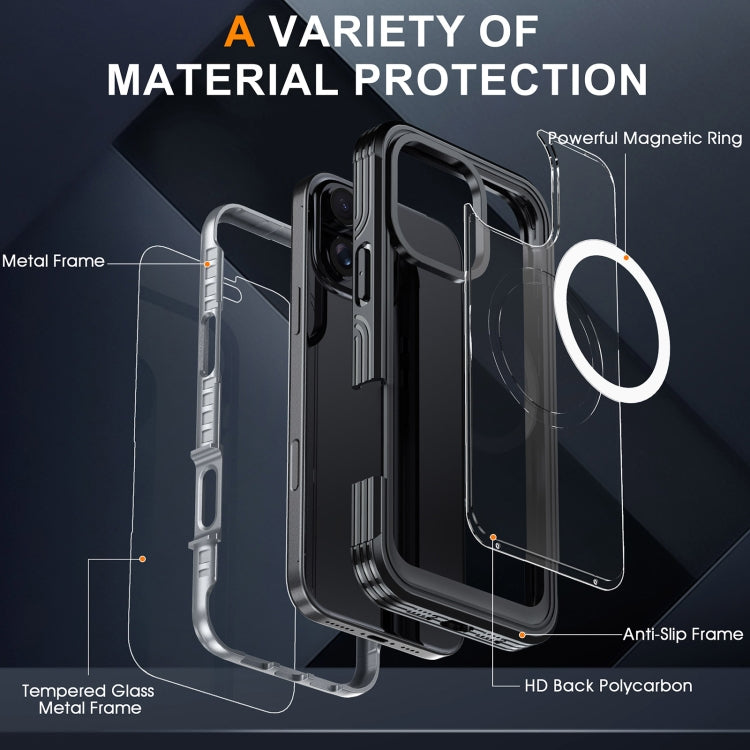 RedPepper Tempered Glass MagSafe Phone Case, For iPhone 16 Pro Max, For iPhone 16 Pro