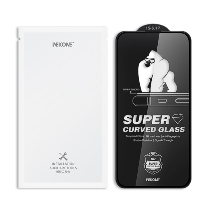 WK WTP-091 King Kong 6D Curved HD Tempered Glass Film, For iPhone 16 Pro Max, For iPhone 16 Pro, For iPhone 16 Plus / 15 Plus, For iPhone 16 / 15