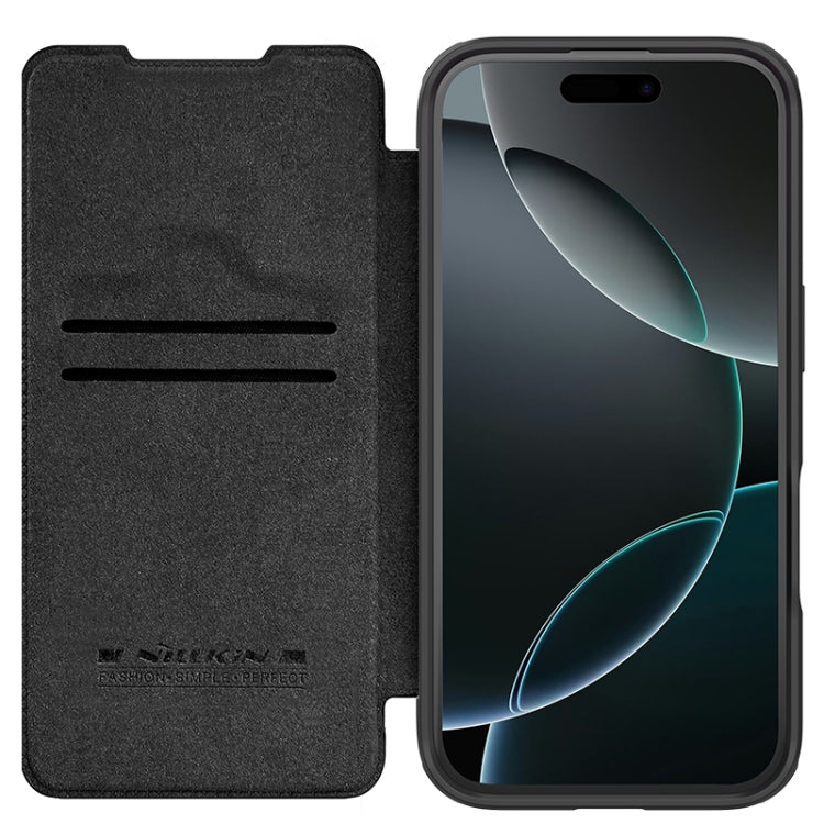 NILLKIN Qin Prop Series Flip Camera Cover Design Leather Phone Case, For iPhone 16 Pro Max, For iPhone 16