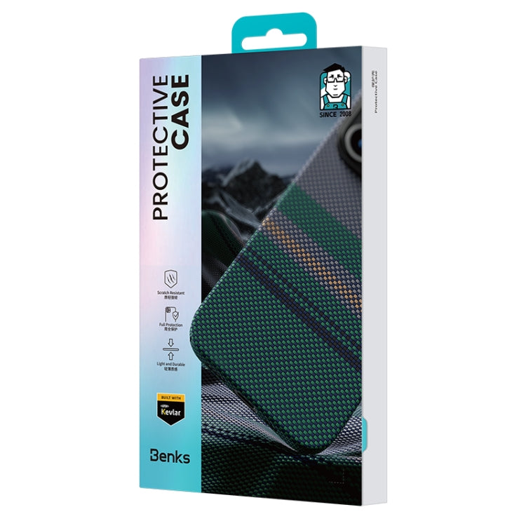 Benks Color Shield C1 Classic Kevlar Woven MagSafe Phone Case, For iPhone 16 Pro Max, For iPhone 16 Pro