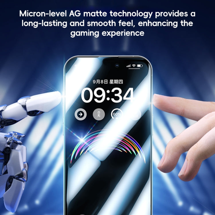 Benks Ice Sense Gaming Frosted Tempered Glass Film, For iPhone 16 Pro Max, For iPhone 16 Pro, For iPhone 16 Plus, For iPhone 16