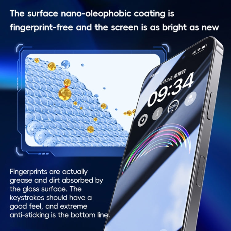 Benks Ice Sense Gaming Frosted Tempered Glass Film, For iPhone 16 Pro Max, For iPhone 16 Pro, For iPhone 16 Plus, For iPhone 16