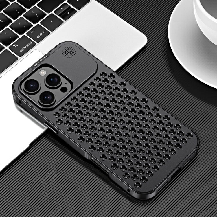 R-JUST RJ58 Aromatherapy Metal Cooling Phone Case, For iPhone 16 Pro Max, For iPhone 16 Plus, For iPhone 16
