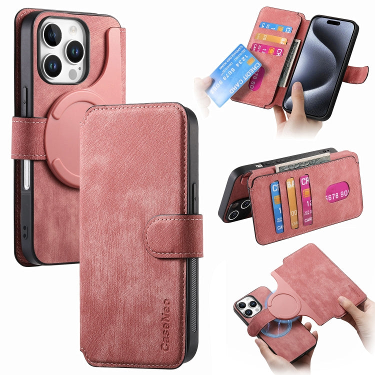 CaseNeo MagSafe RFID Anti-theft Retro Leather Phone Case