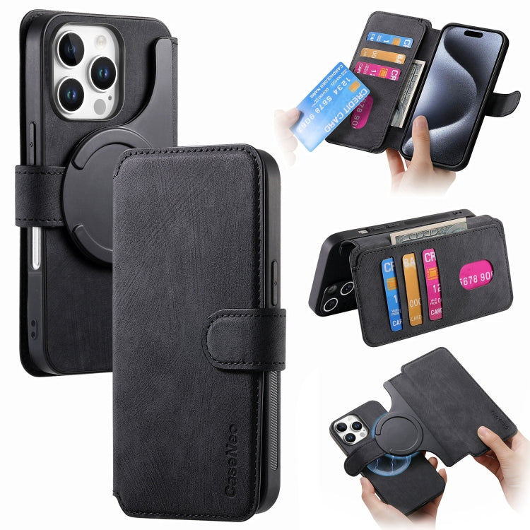 CaseNeo MagSafe RFID Anti-theft Retro Leather Phone Case