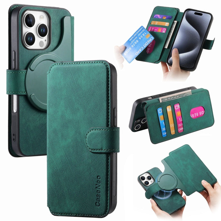 CaseNeo MagSafe RFID Anti-theft Retro Leather Phone Case