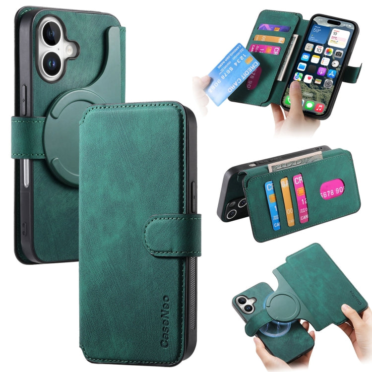 CaseNeo MagSafe RFID Anti-theft Retro Leather Phone Case