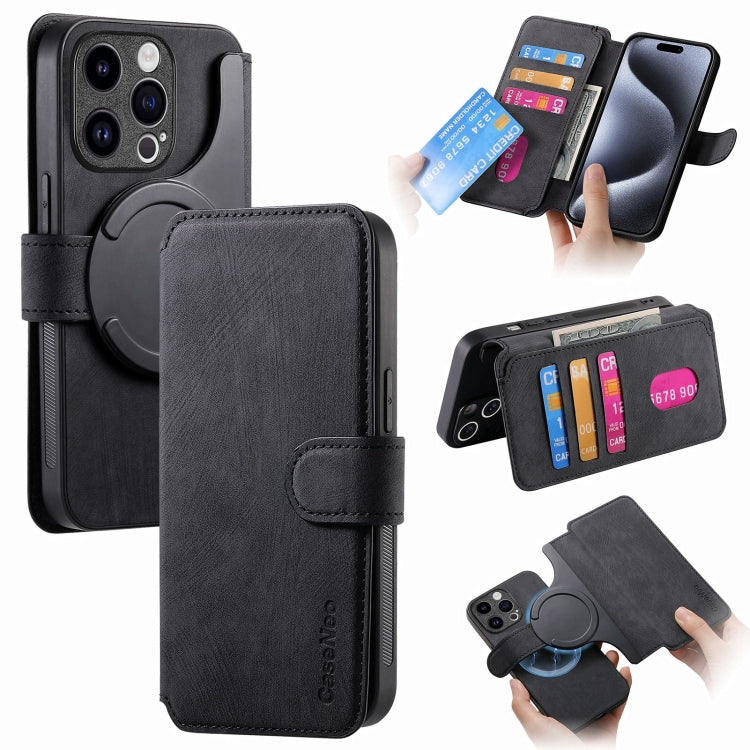 CaseNeo MagSafe RFID Anti-theft Retro Leather Phone Case