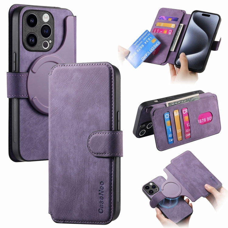 CaseNeo MagSafe RFID Anti-theft Retro Leather Phone Case