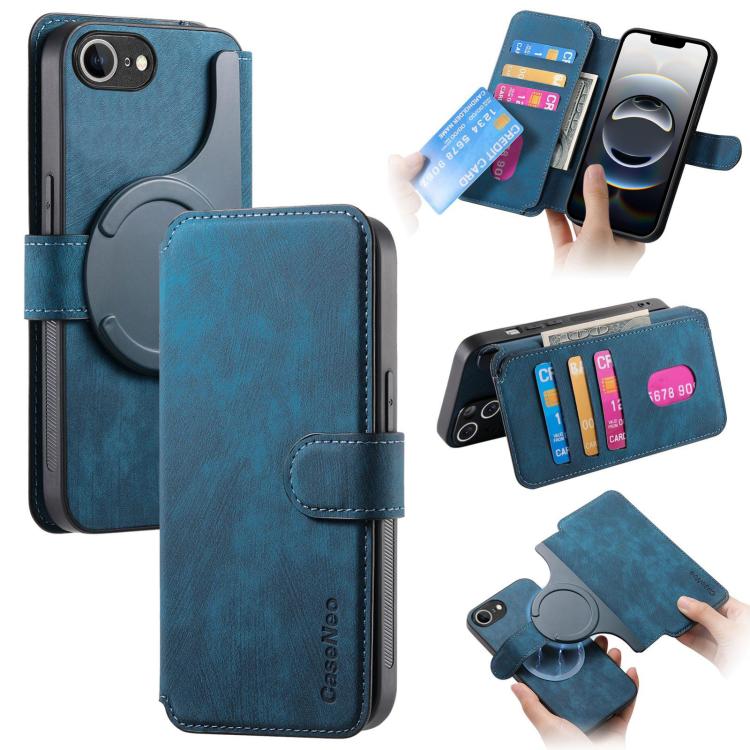 CaseNeo MagSafe RFID Anti-theft Retro Leather Phone Case